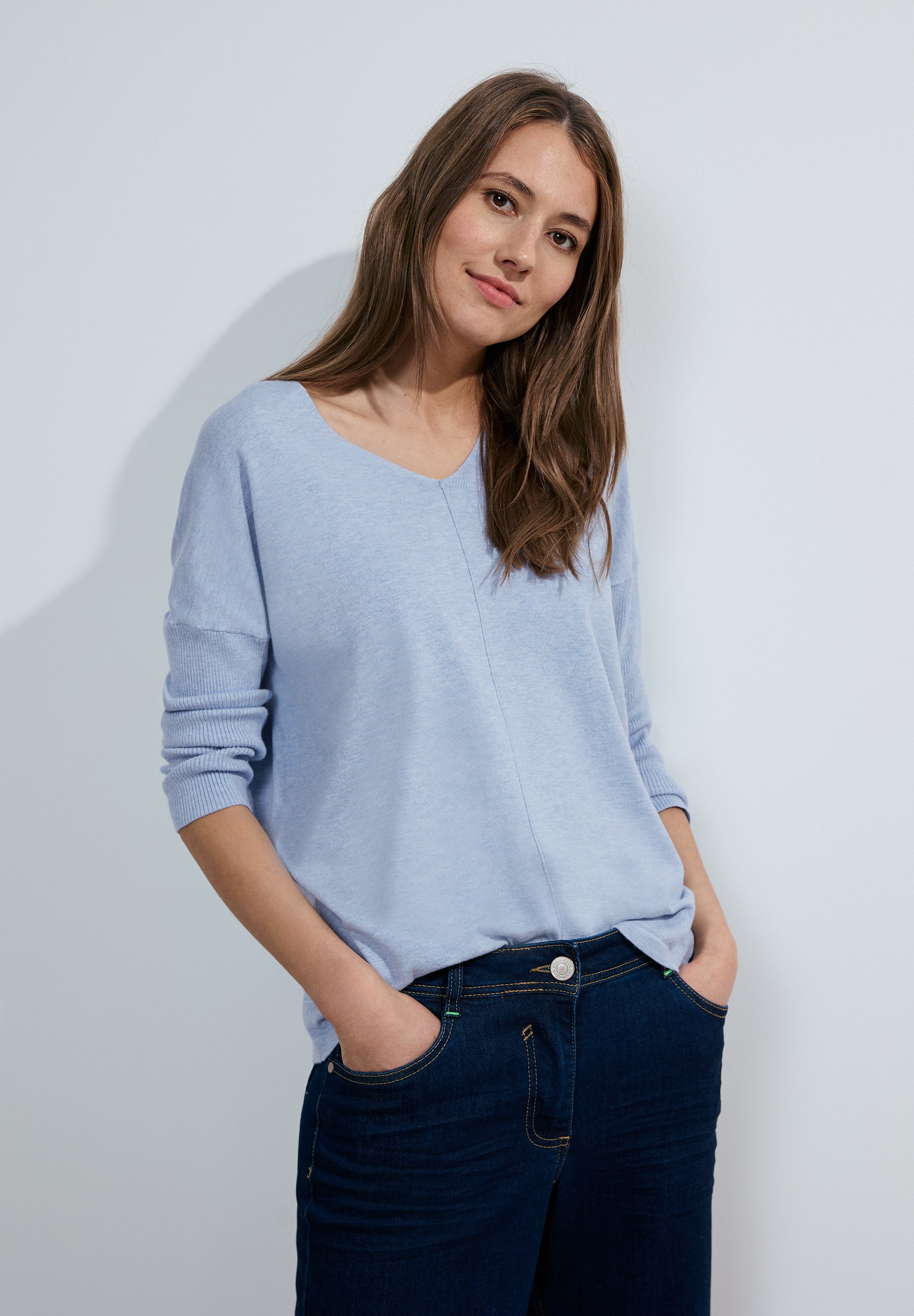 3/4 Feinstrick Pullover