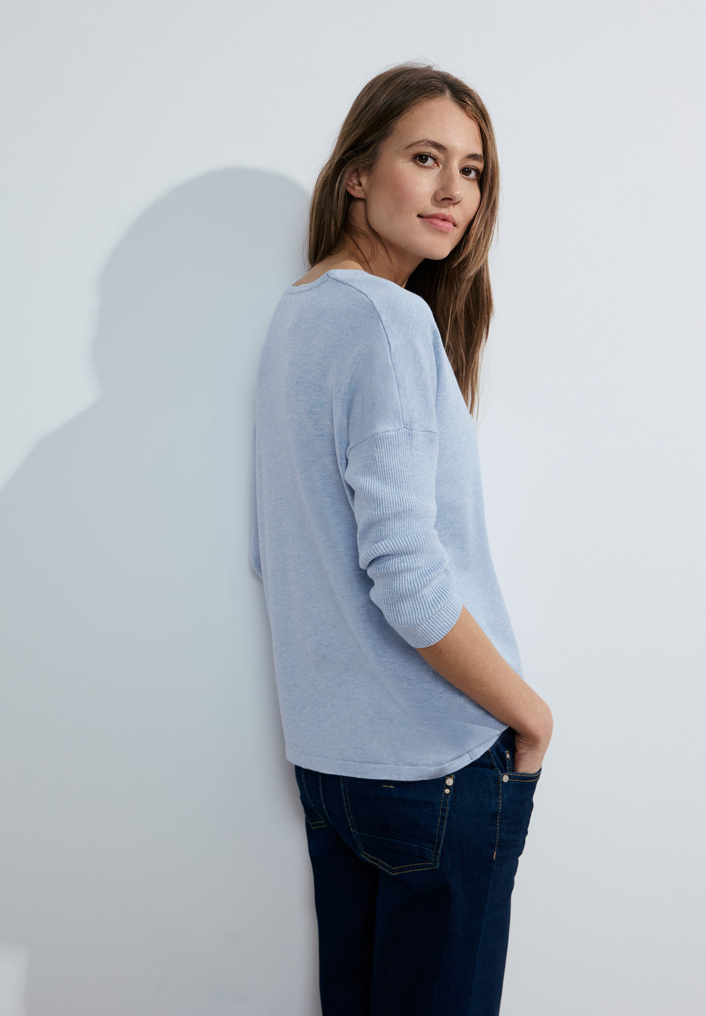 3/4 Feinstrick Pullover