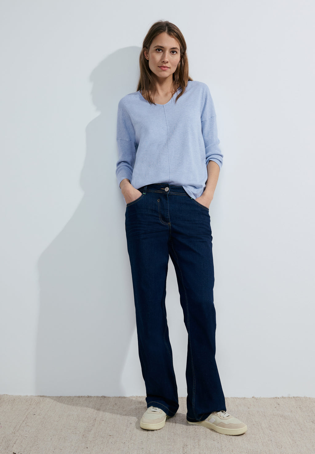 3/4 Feinstrick Pullover