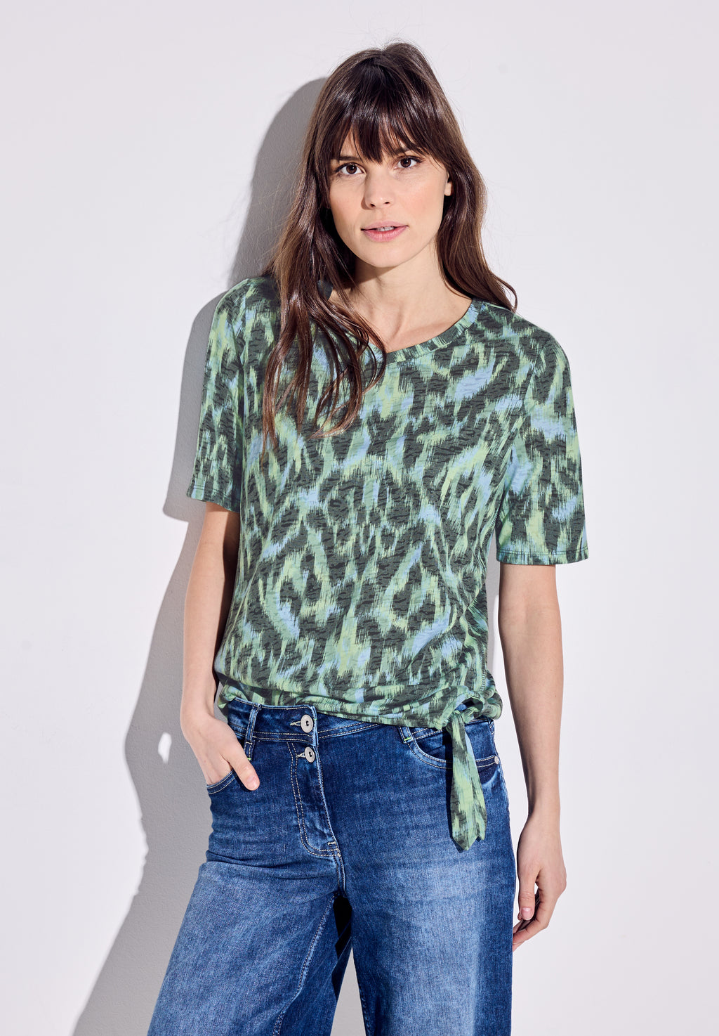 Burn Out Print T-Shirt