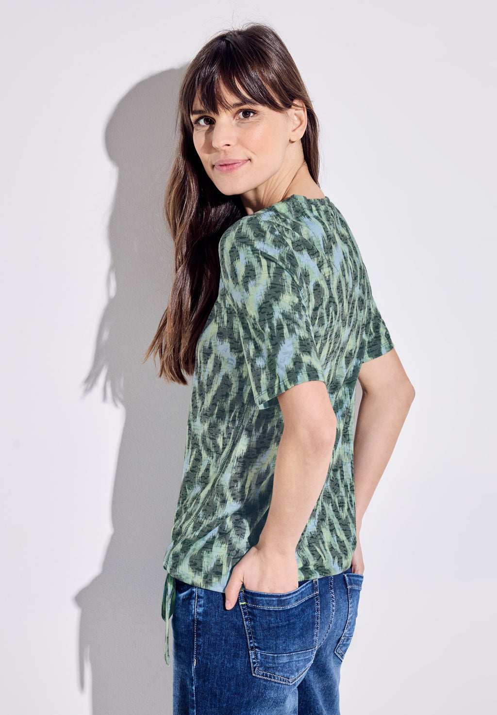 Burn Out Print T-Shirt