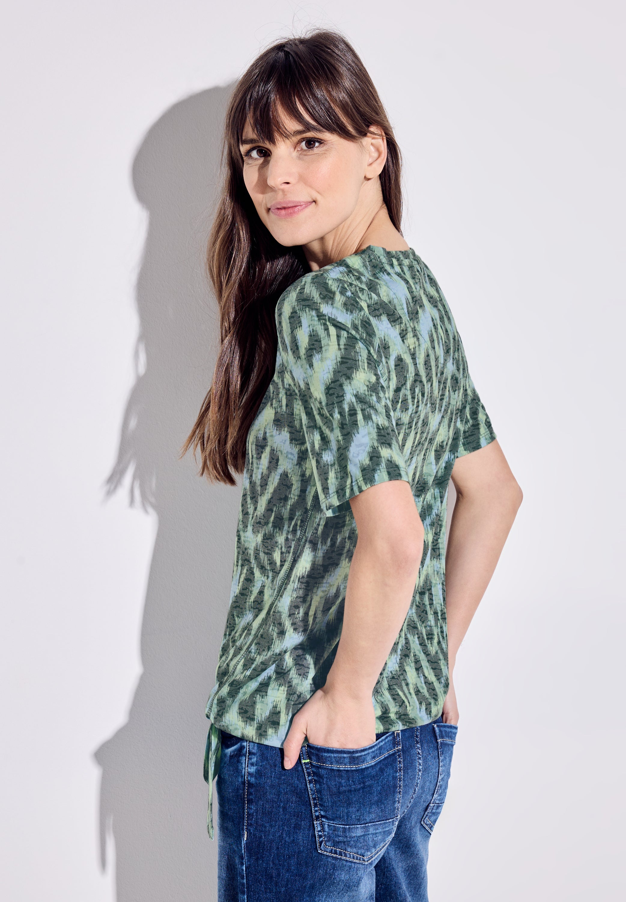 Burn Out Print T-Shirt