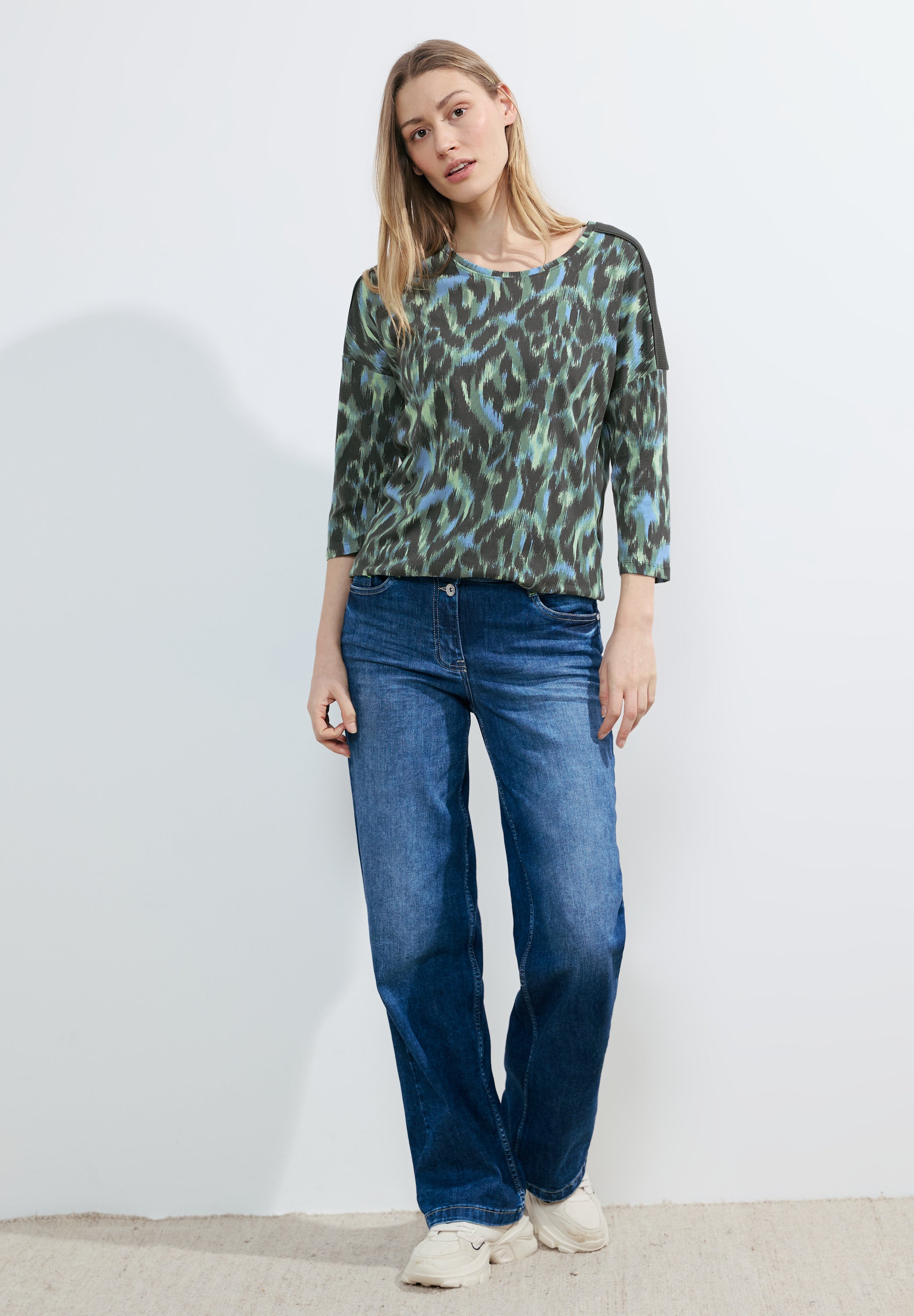 Ripp Schulter Shirt