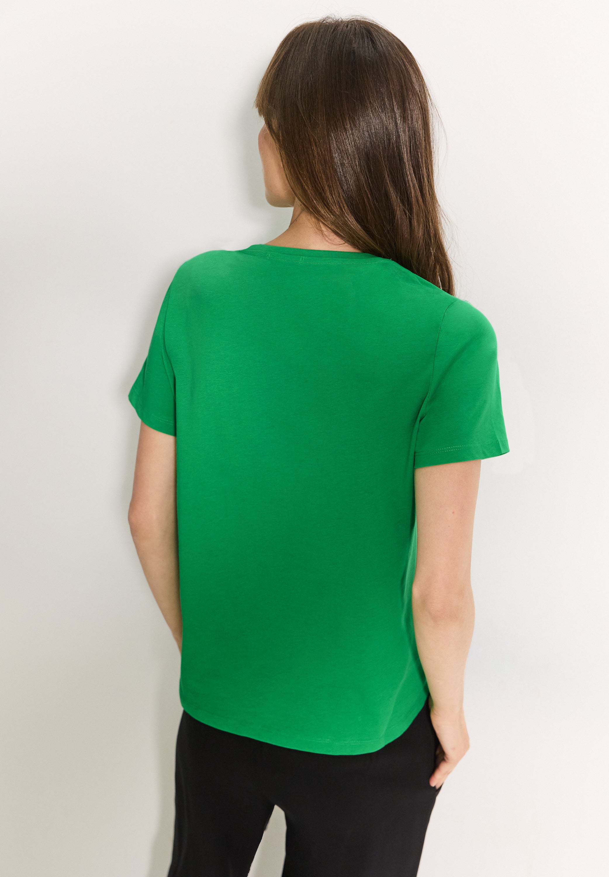T-Shirt mit Steinchendeko