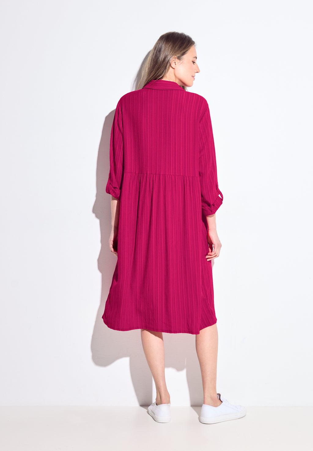 Kleid mit Streifen-Struktur