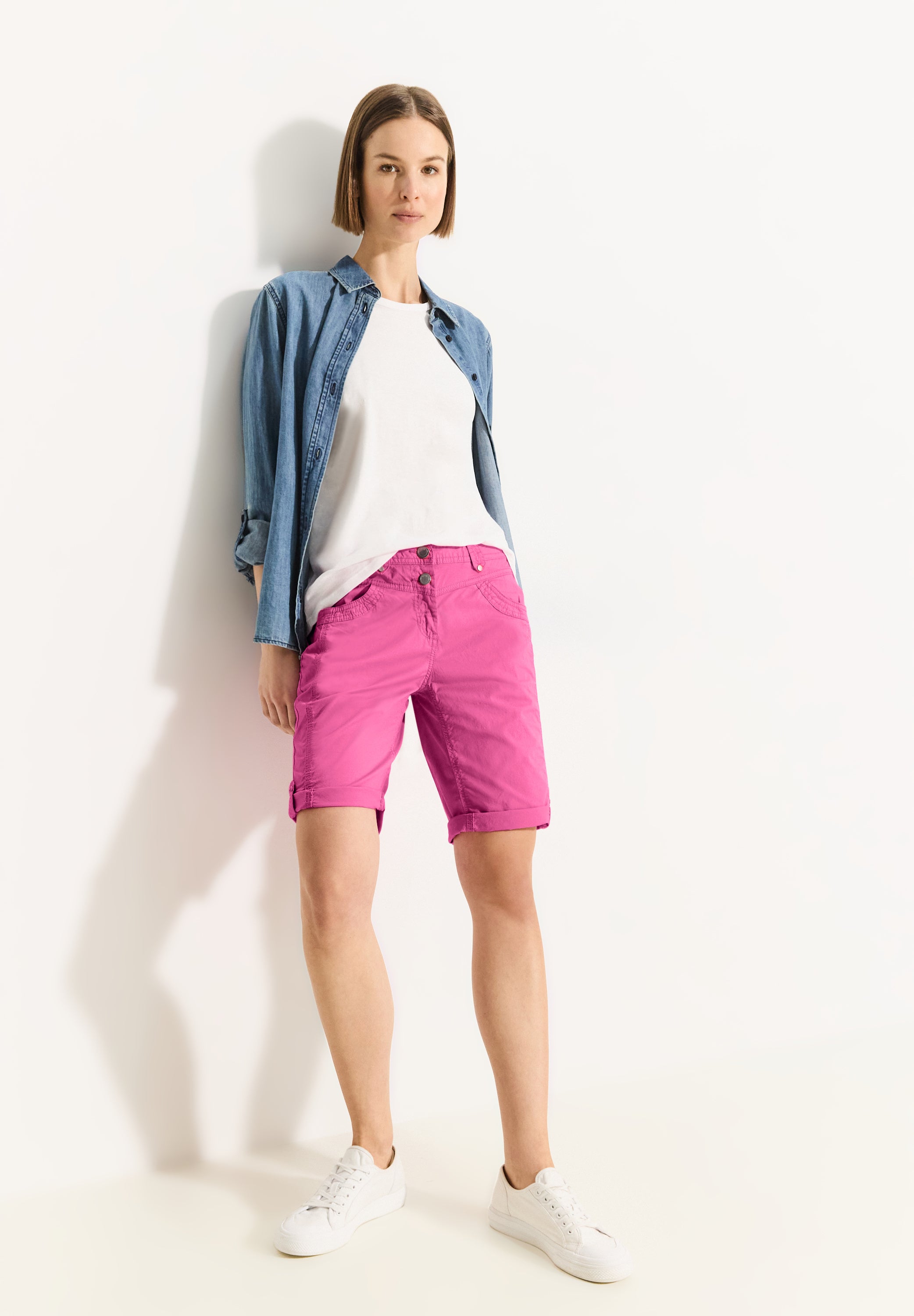 Shorts mit Straight Legs