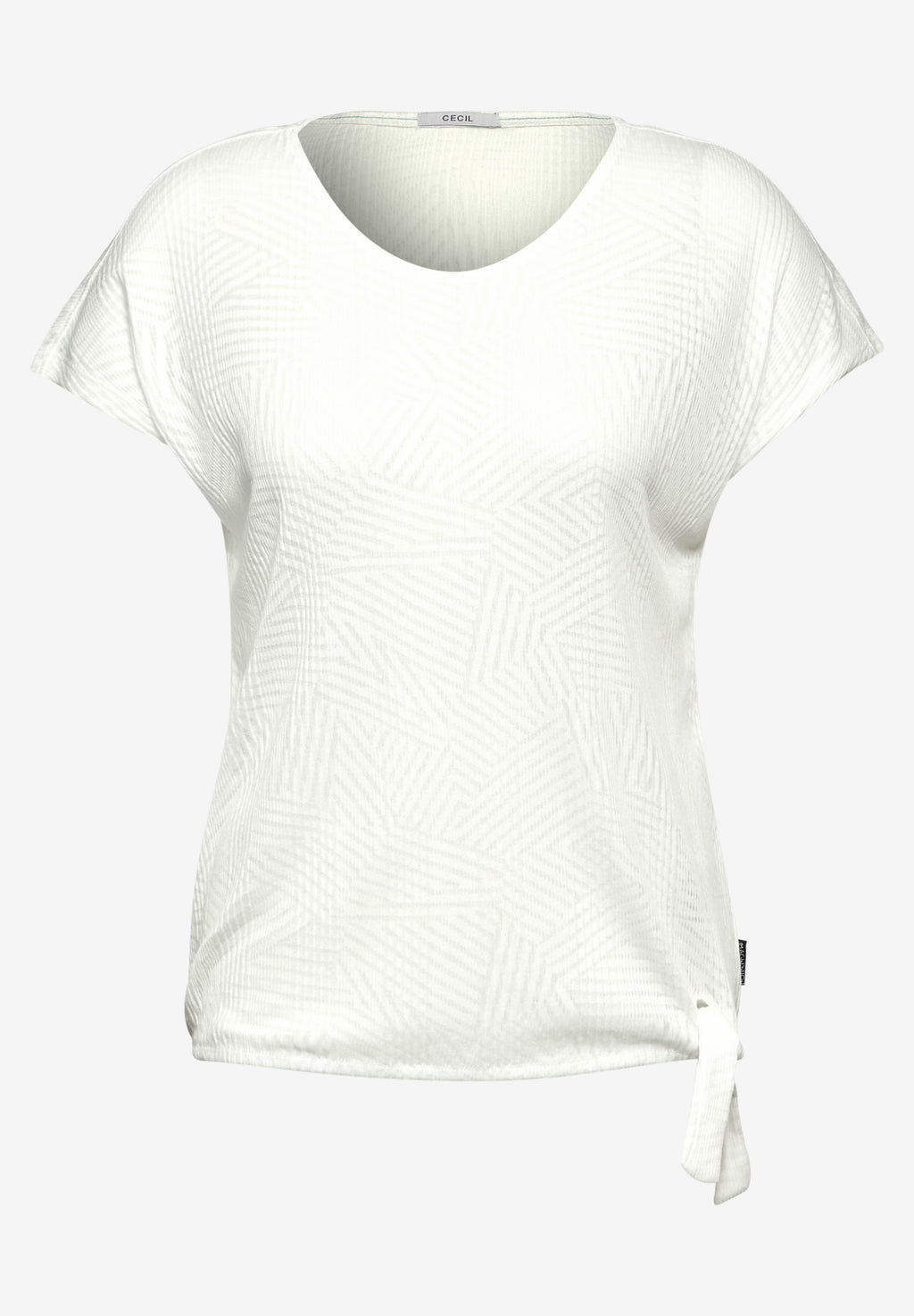 Geripptes Burn-Out T-Shirt