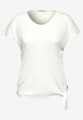 Geripptes Burn-Out T-Shirt