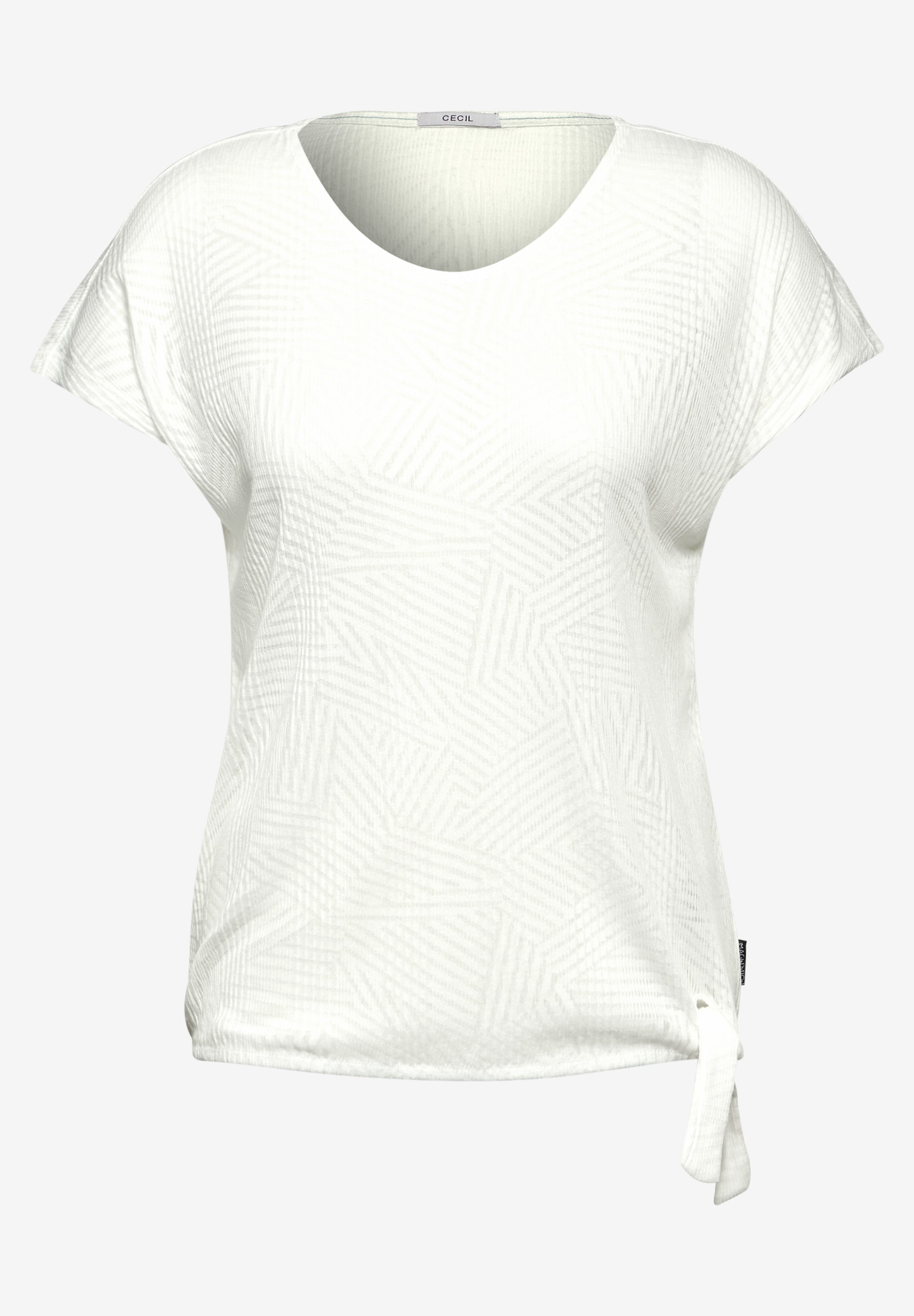 Geripptes Burn-Out T-Shirt