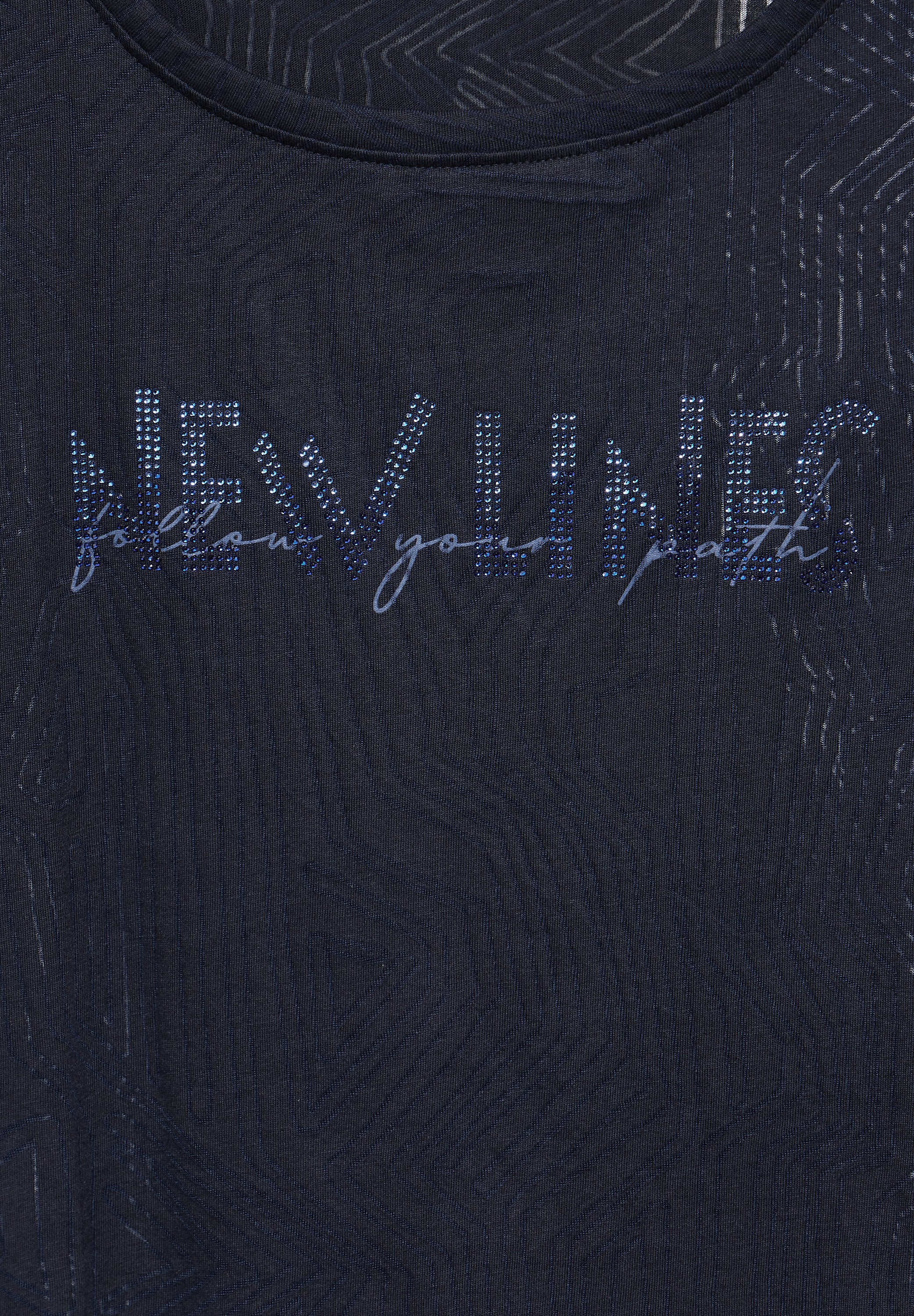 T-Shirt mit Burn-Out Muster