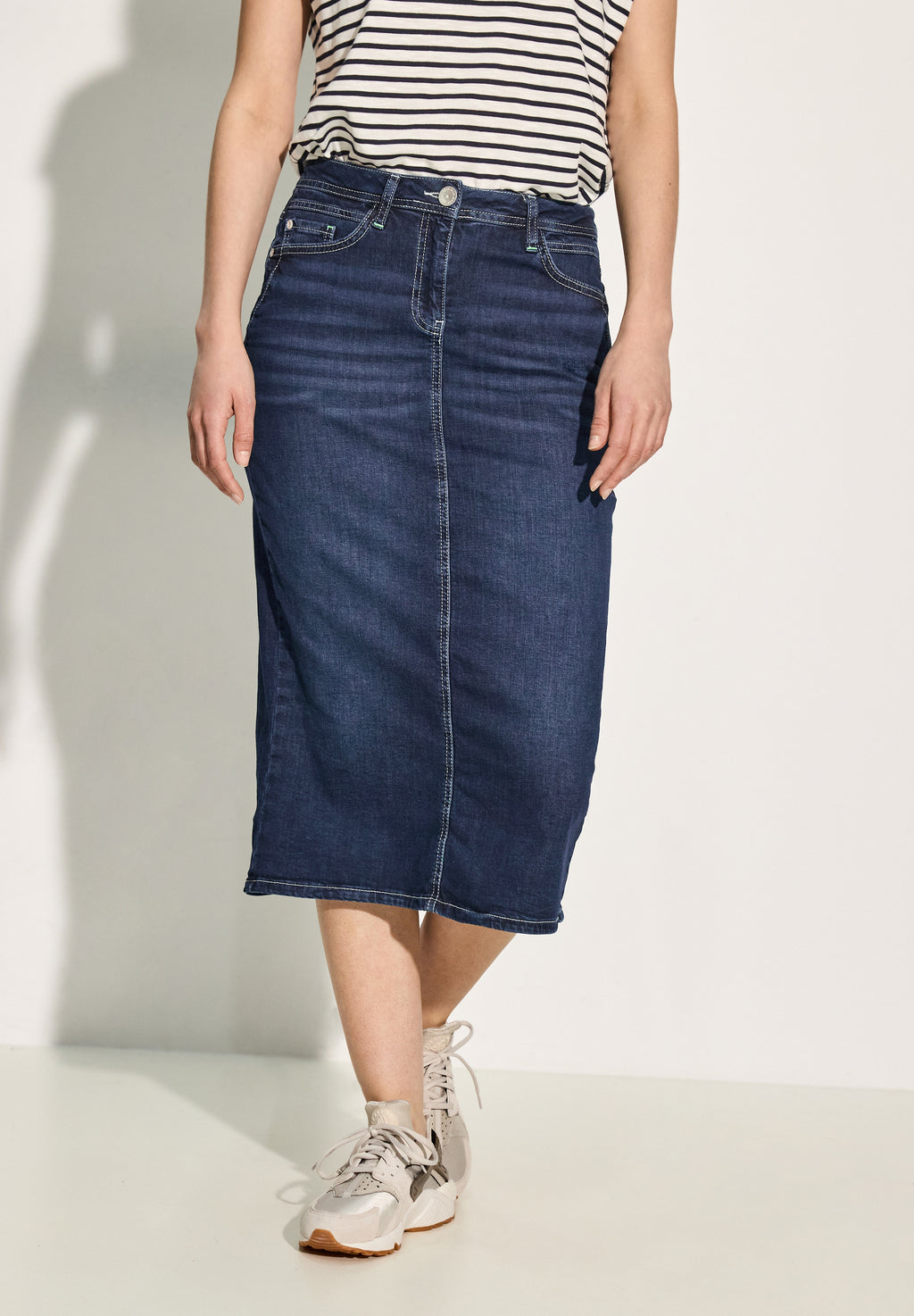 Midi Jeansrock