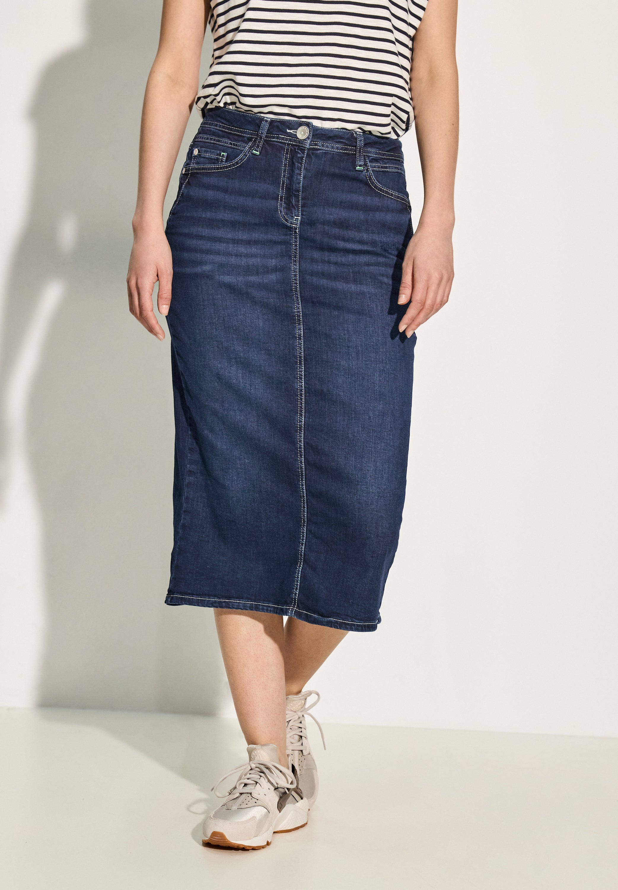 Midi Jeansrock