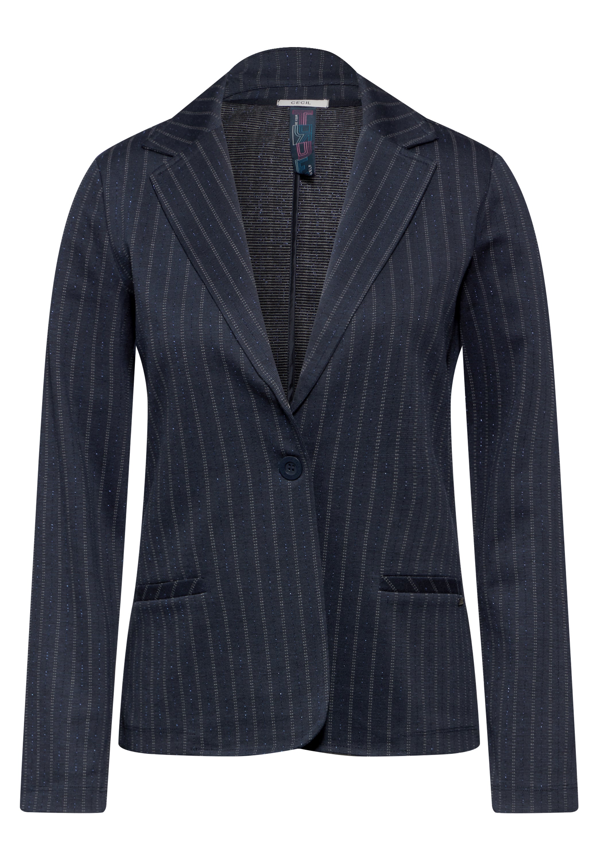 Blazer im Nadelstreifen-Look