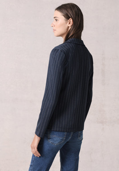 Blazer im Nadelstreifen-Look
