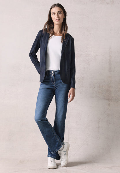 Blazer im Nadelstreifen-Look