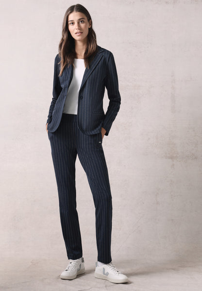 Blazer im Nadelstreifen-Look