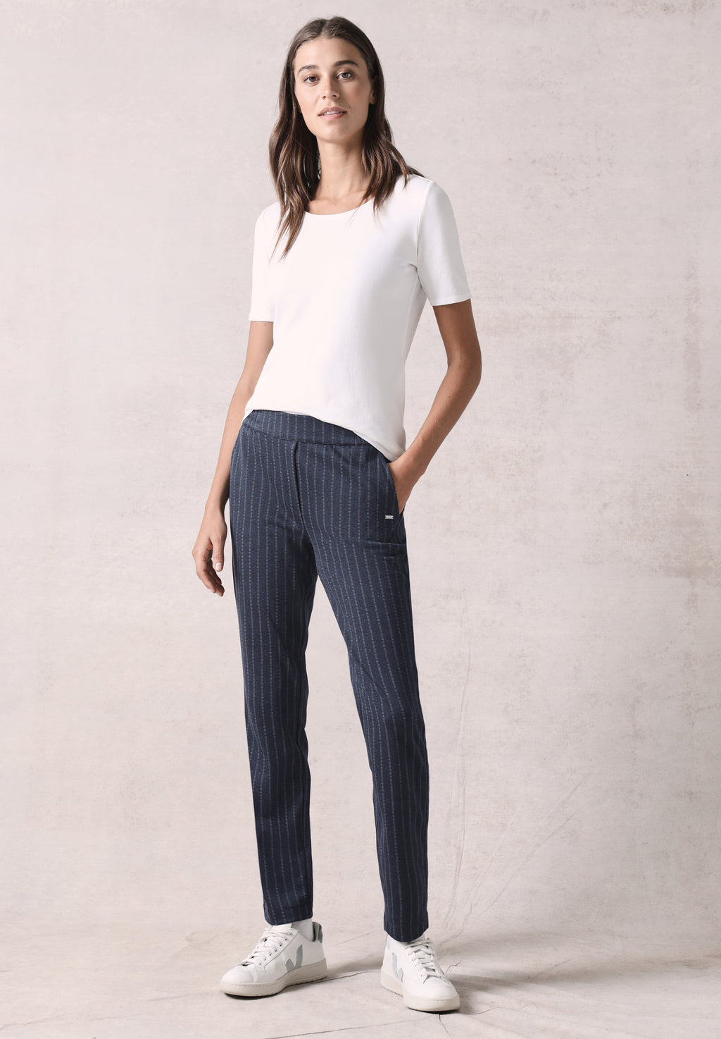 Hose im Nadelstreifen-Look