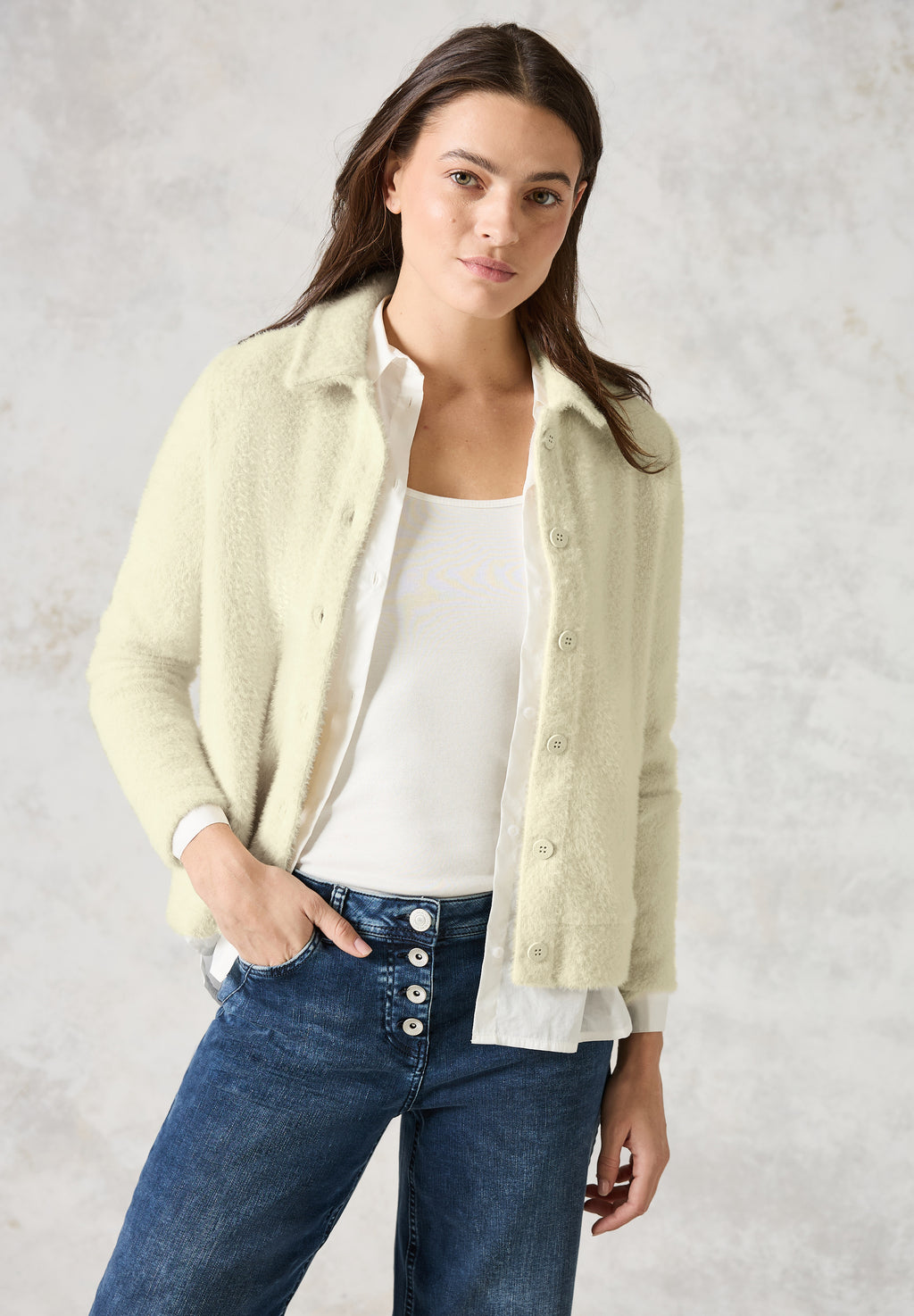 Federgarn-Cardigan