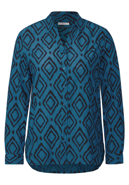 Bedruckte Longbluse