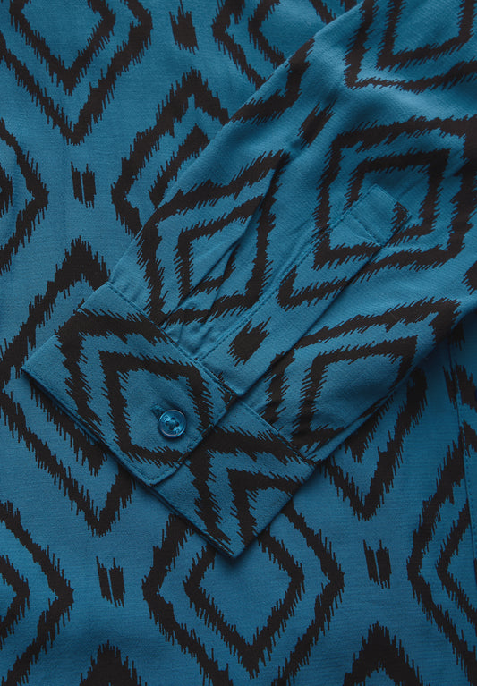 Bedruckte Longbluse