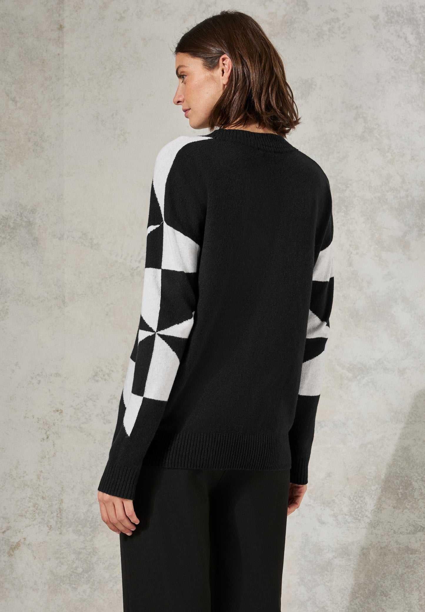 Gemusterter Pullover