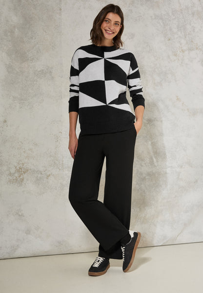 Gemusterter Pullover