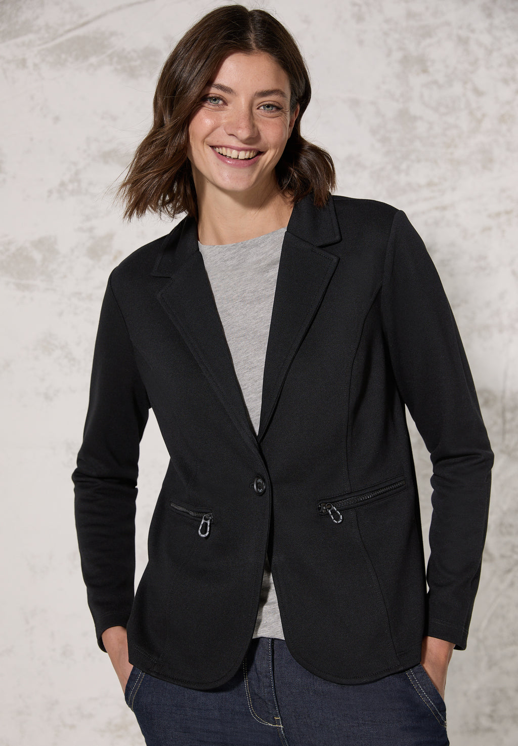 Piquèe Blazer