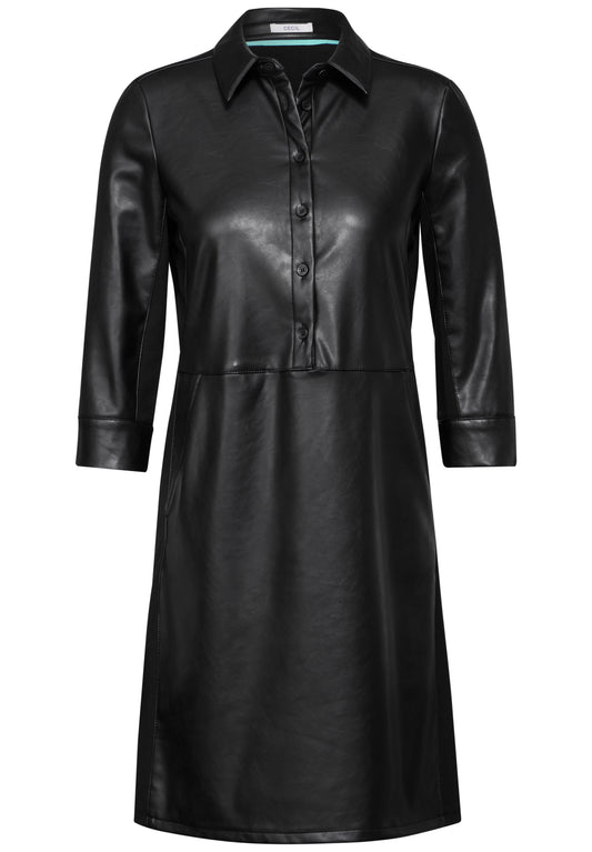 Kleid im Leder-Look