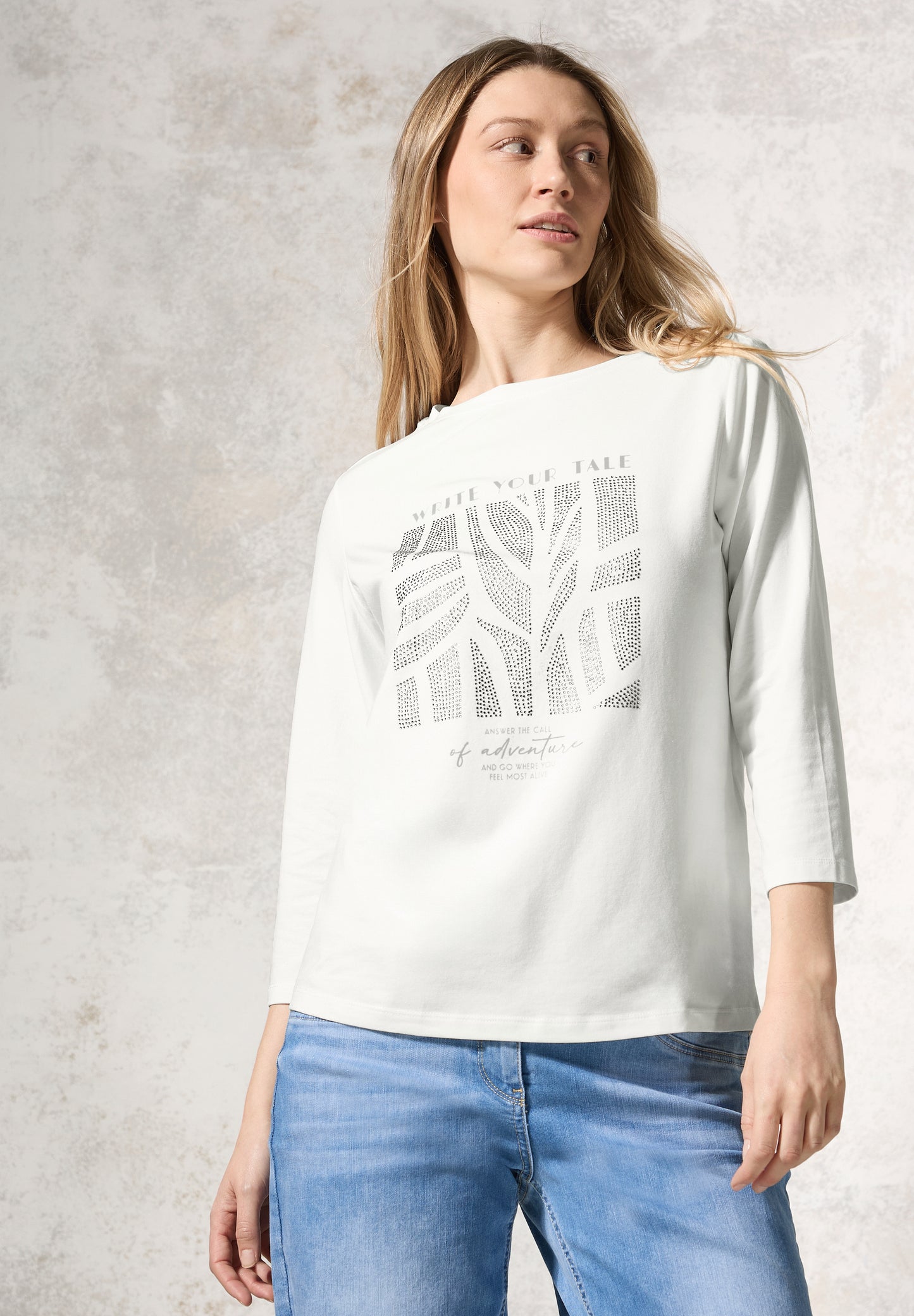 Shirt mit Glitzer-Motiv