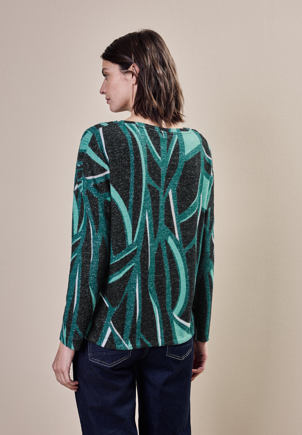 Bedrucktes Langarmshirt