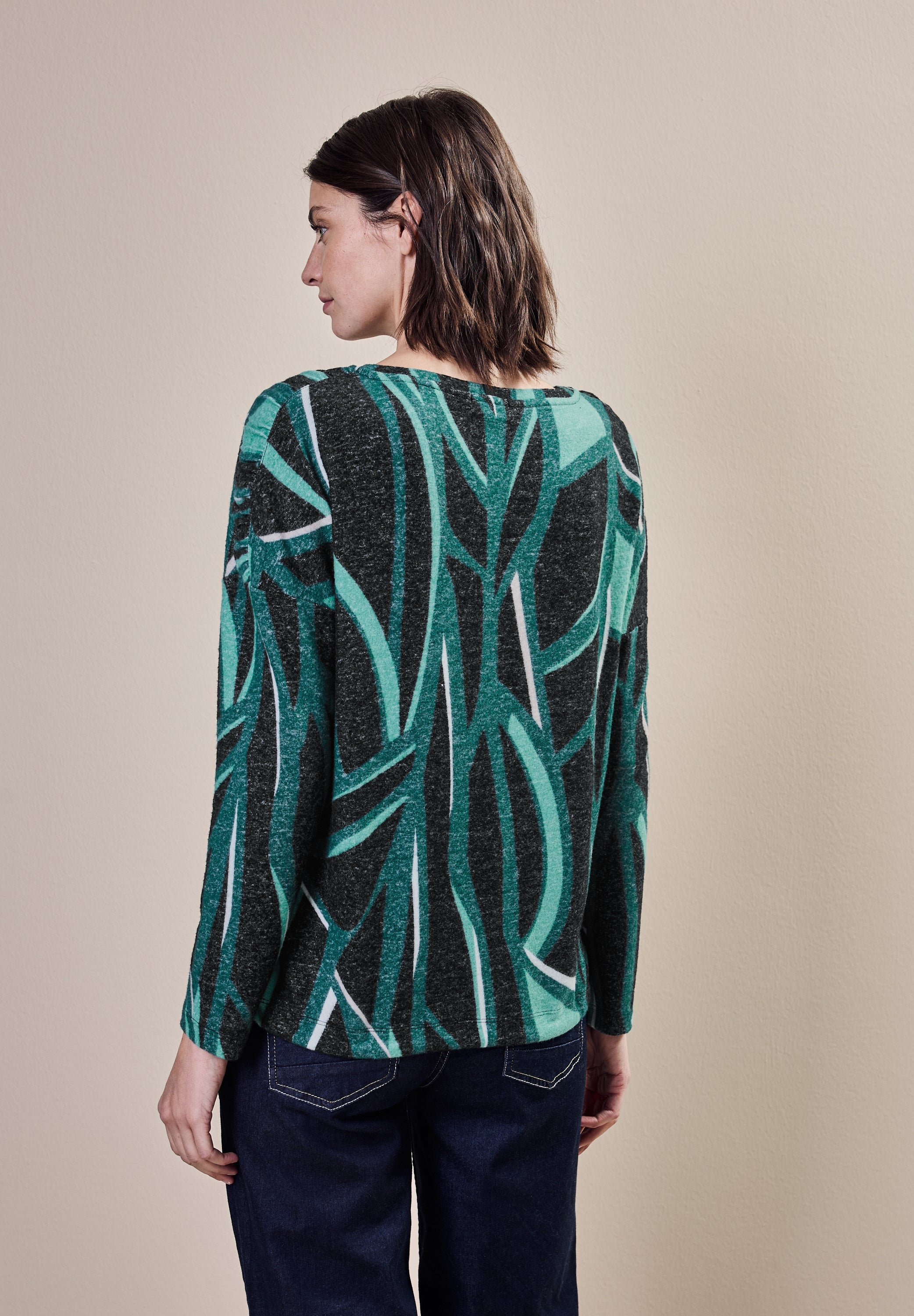 Bedrucktes Langarmshirt