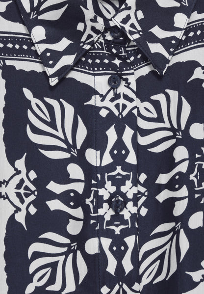Print Satin Bluse