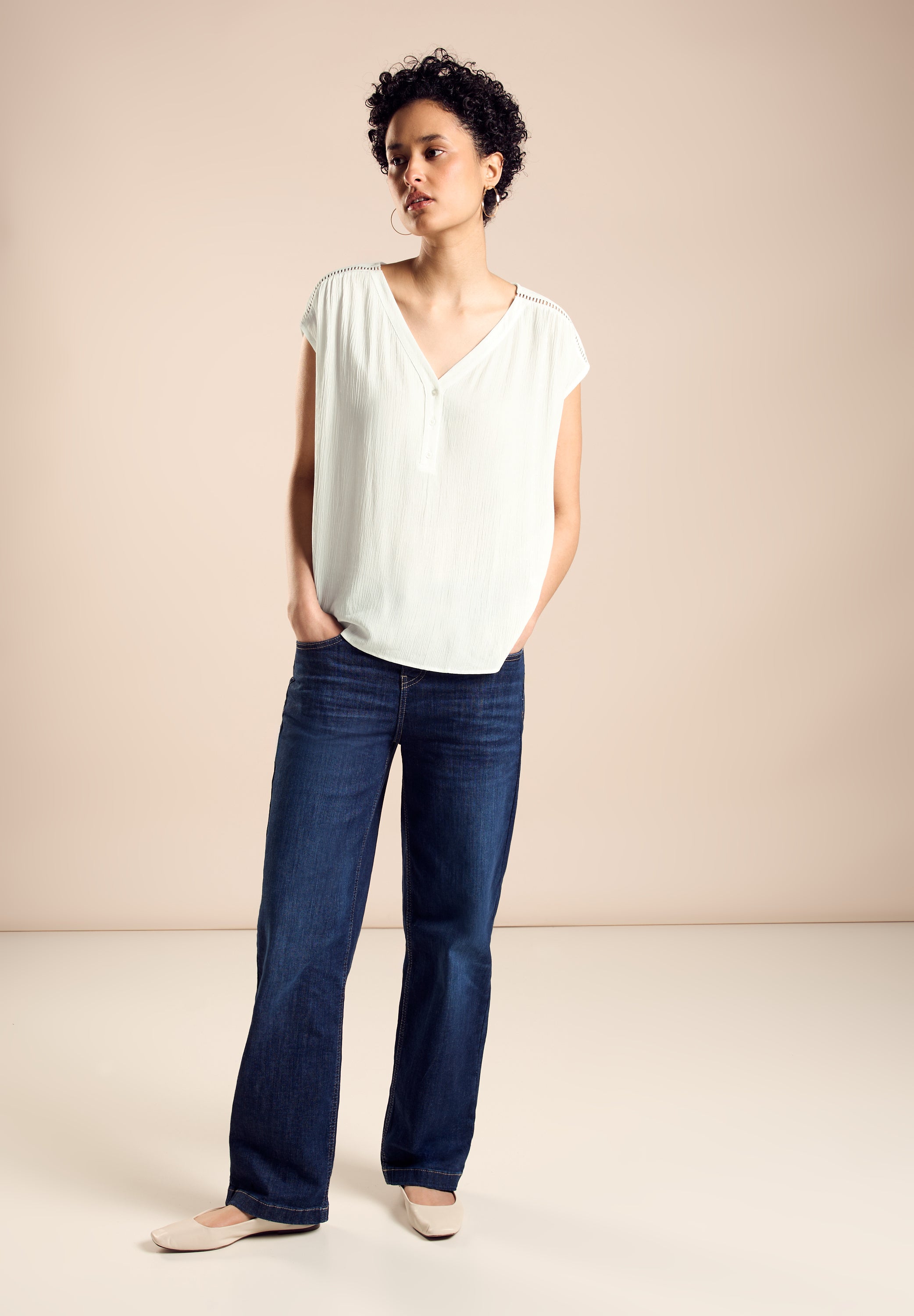 Blusenshirt mit Struktur