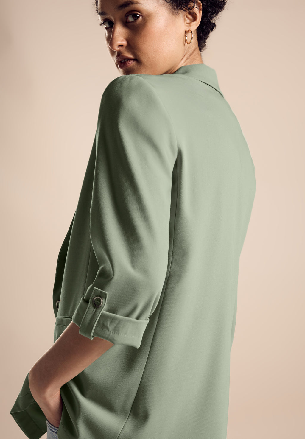 Longblazer mit Turn-Up