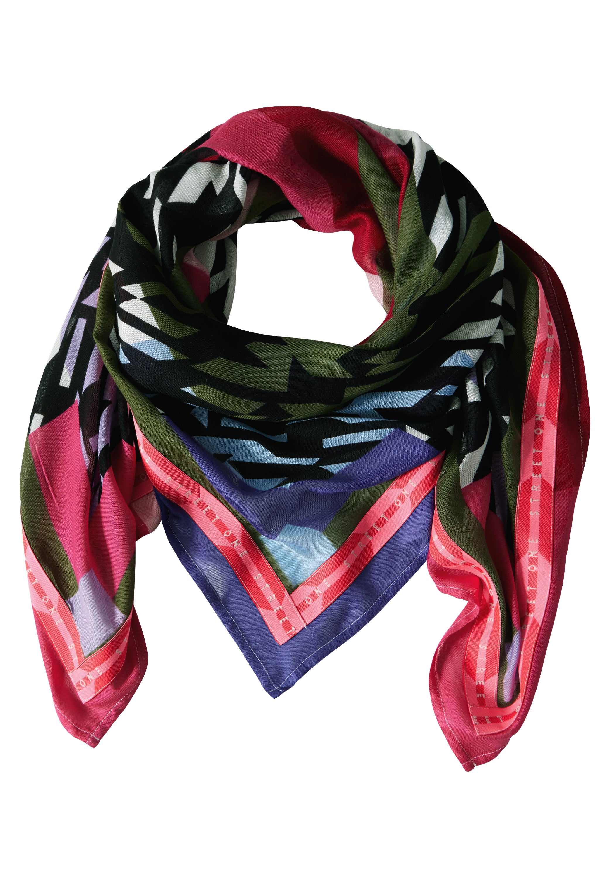 Tuch mit grafischem Muster