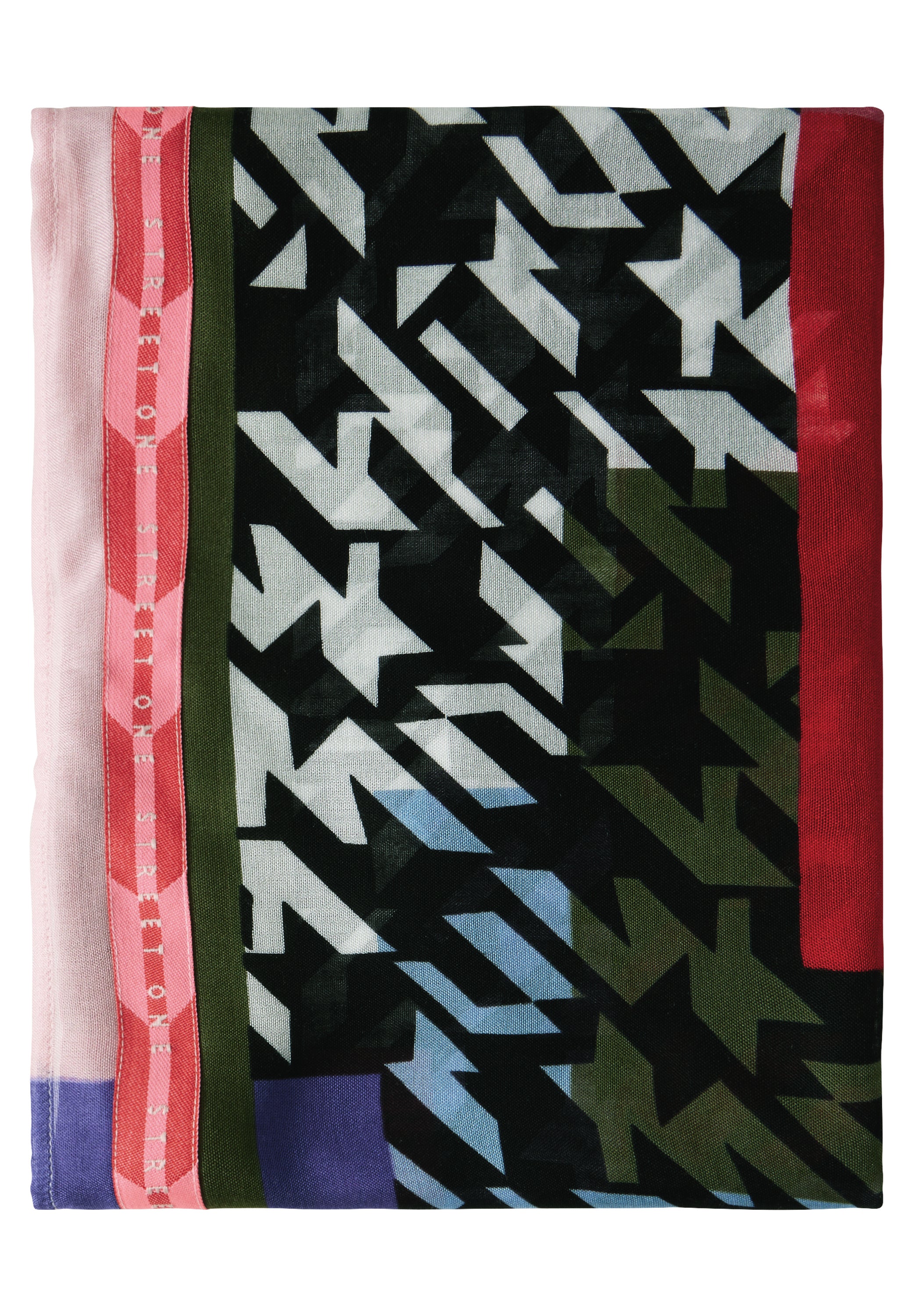 Tuch mit grafischem Muster