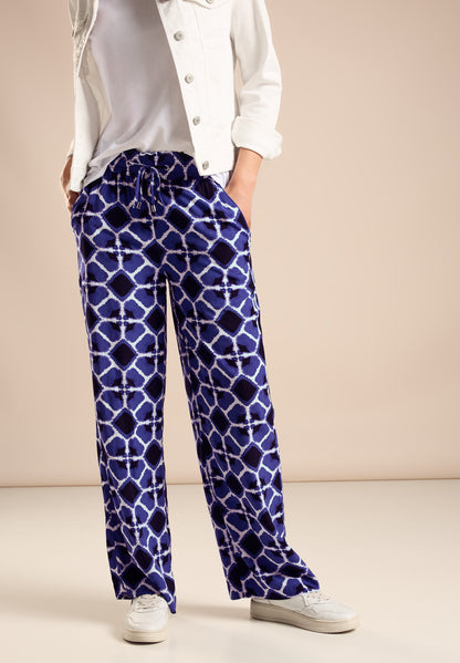Viskose Hose mit Print