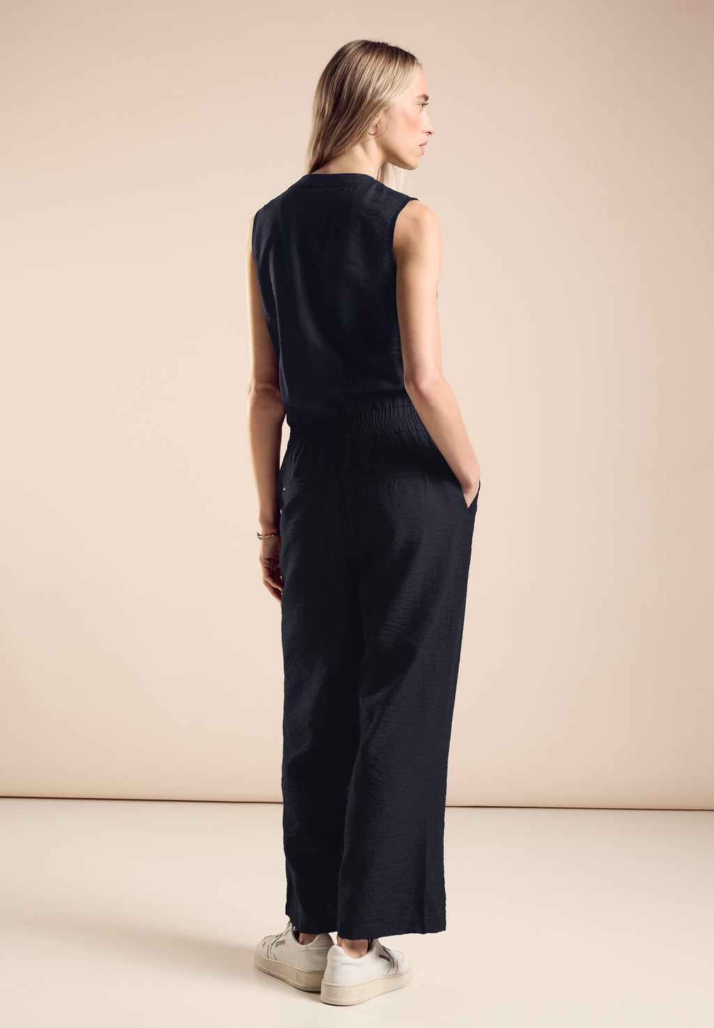 Jumpsuit in Unifarbe
