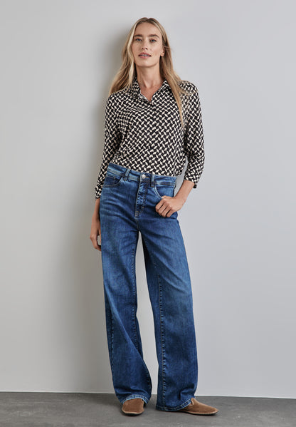 Jersey-Bluse
