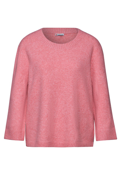 Strickpullover mit Rundhals