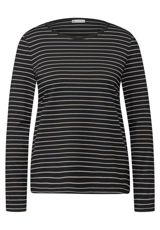 Gestreiftes Langarmshirt
