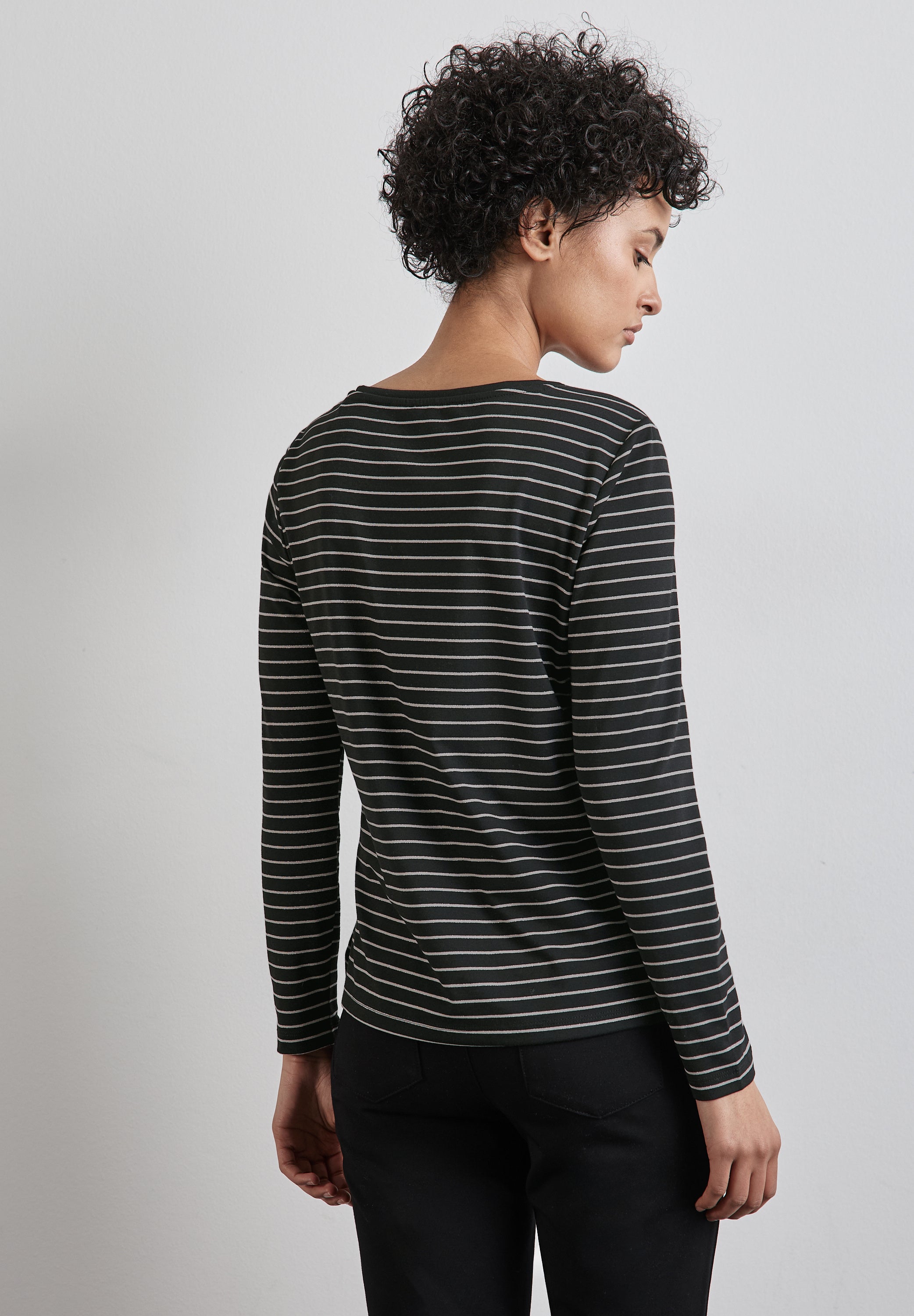 Gestreiftes Langarmshirt