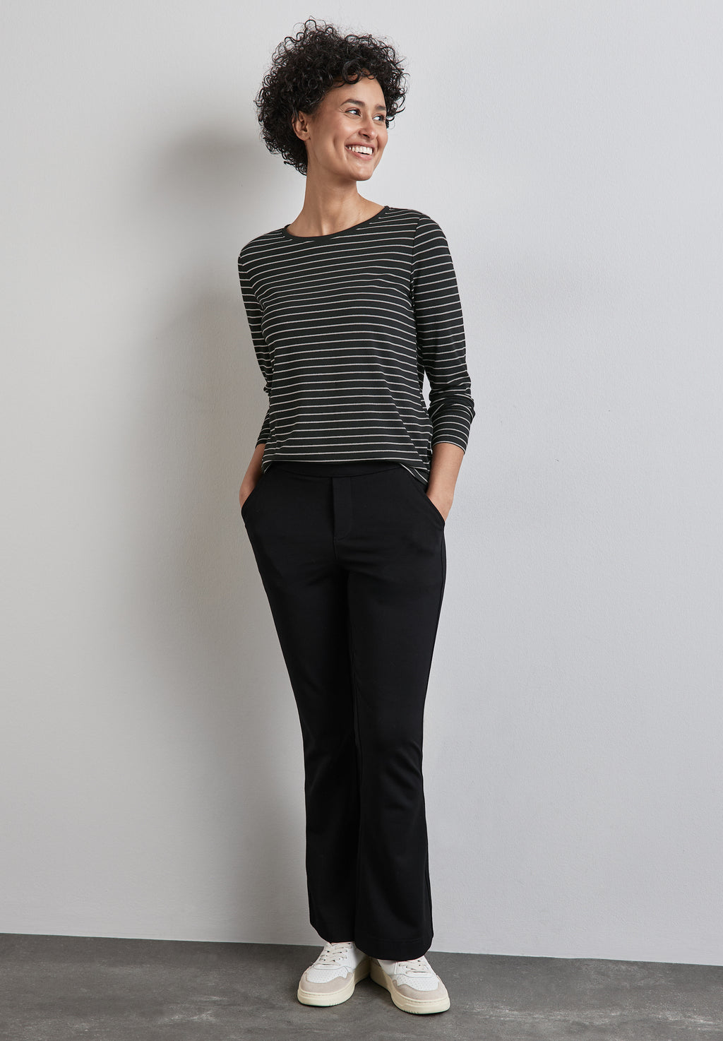 Gestreiftes Langarmshirt