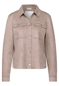 Overshirt im Velours-Look