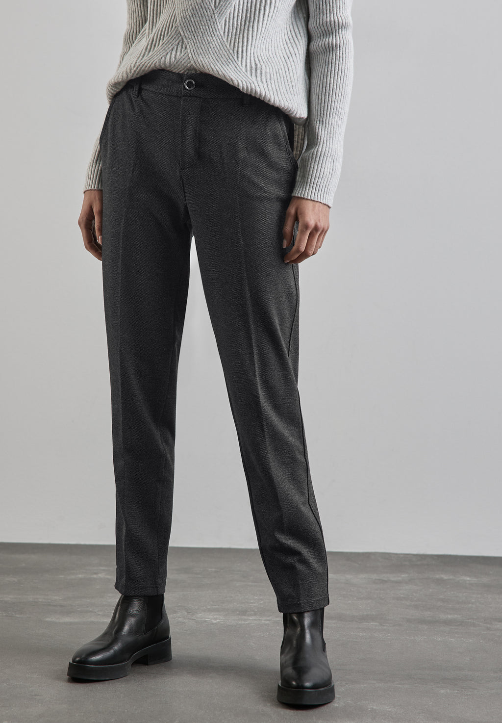 Chino im Melange-Look