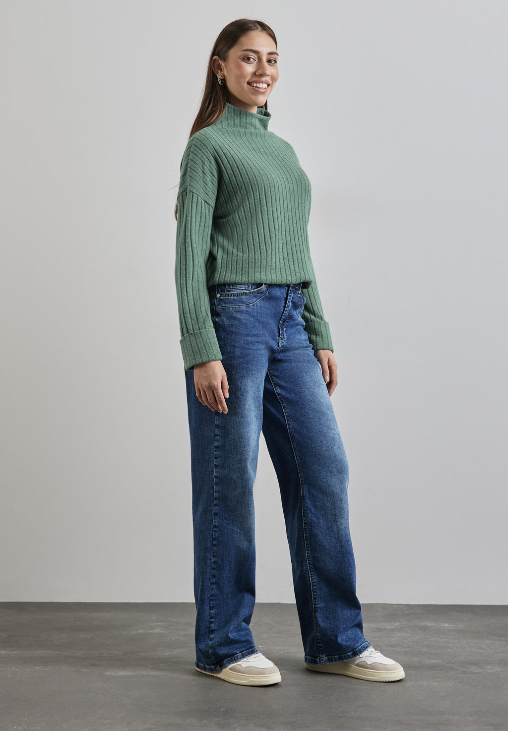 Shirt mit Rippstruktur