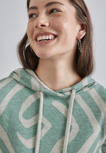 Gemustertes Hoodie-Shirt