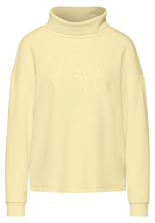 Silk-Look Shirt mit Wording