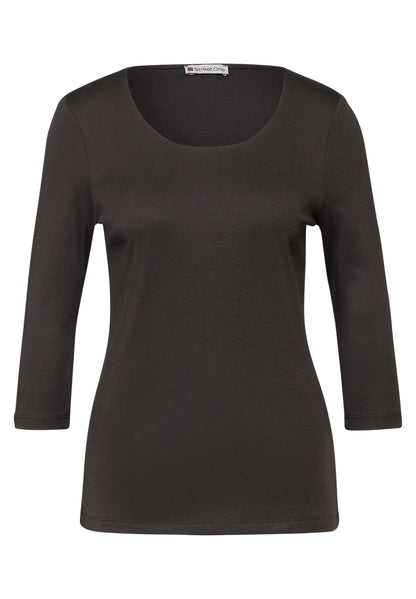 Basic T-Shirt mit 3/4 Arm