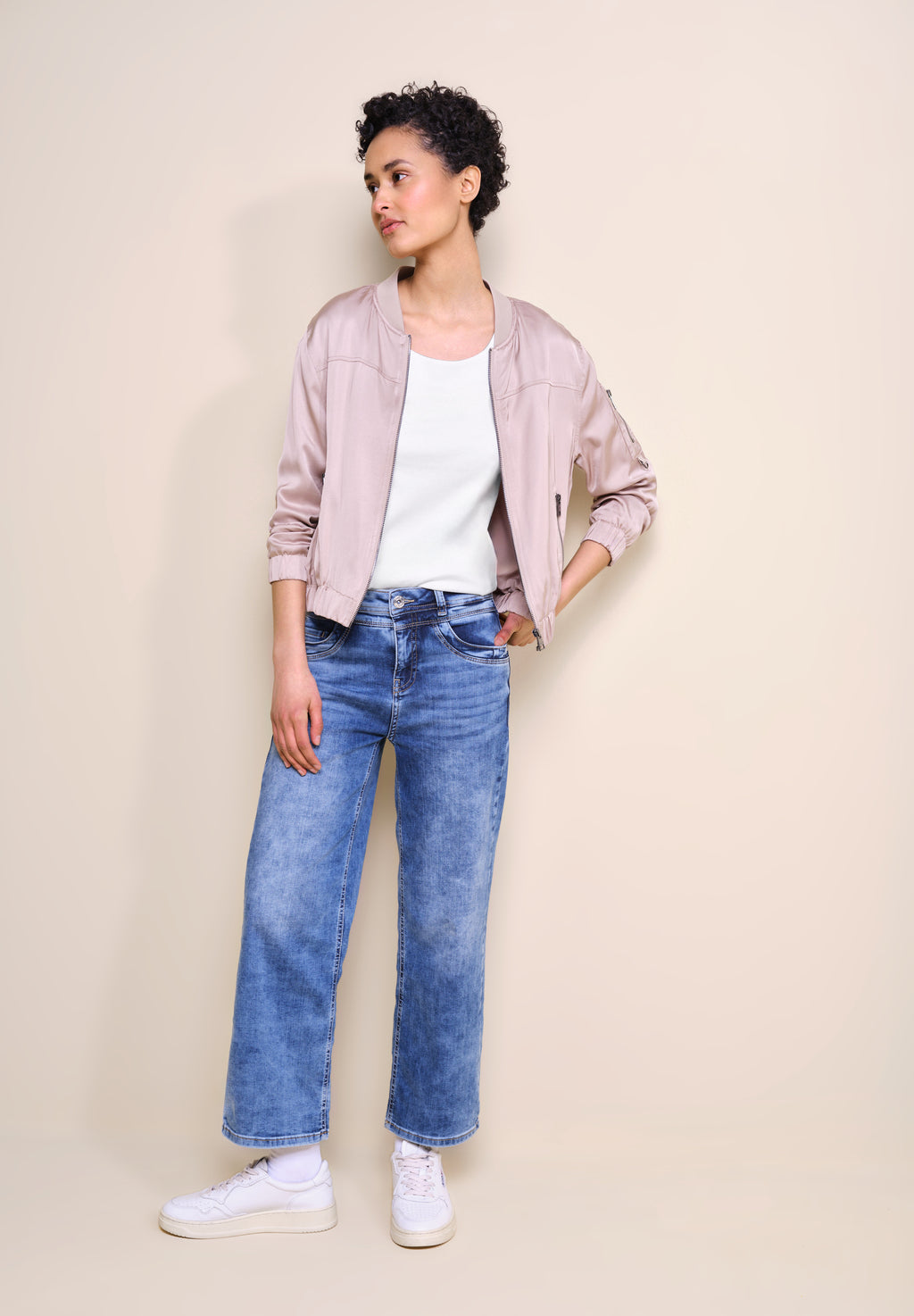 Basic T-Shirt mit 3/4 Arm